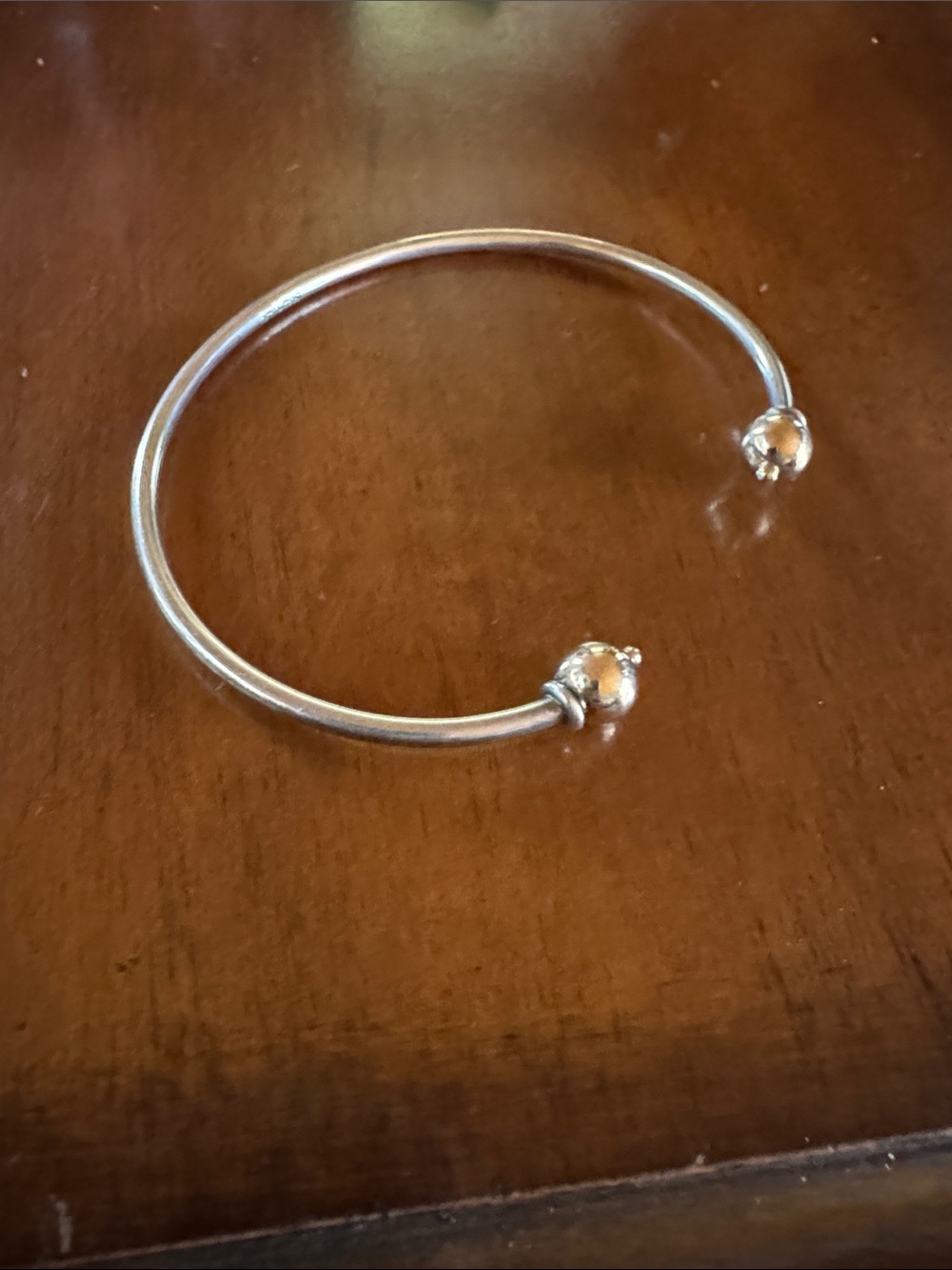 Classic Open Cuff Bracelet in Silver and gold Tone